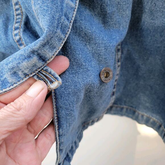 Tommy Hilfiger TOMMY JEANS Vintage 90s Blue Jean Denim Jacket Adult Large L - Picture 3 of 6